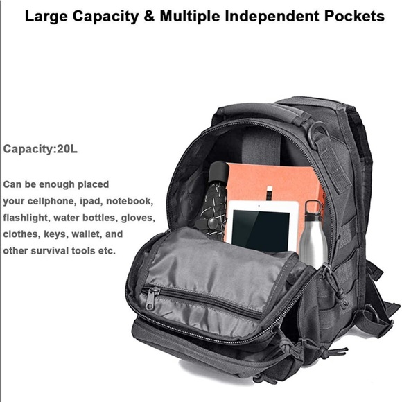 Tactical Sling Bag Pack Military Shoulder Sling - Picture 6 of 7